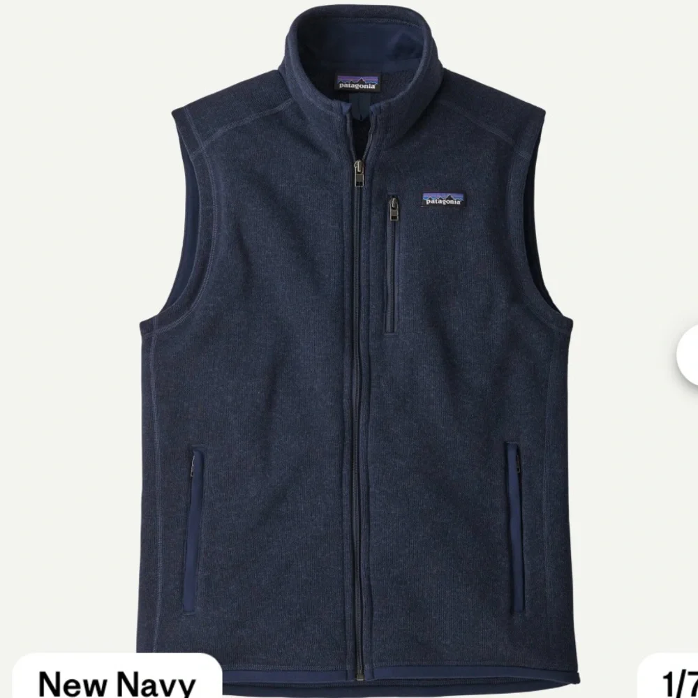 Patagonia Dark Blue Better Sweater Fleece Zip-Up Vest - Picture 1 of 5